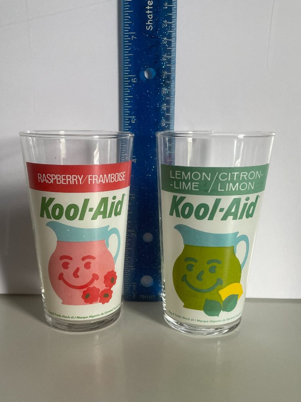 Vintage Kool Aid Drinking Glasses Set of 2 - Rare and Hard to Find 1970s